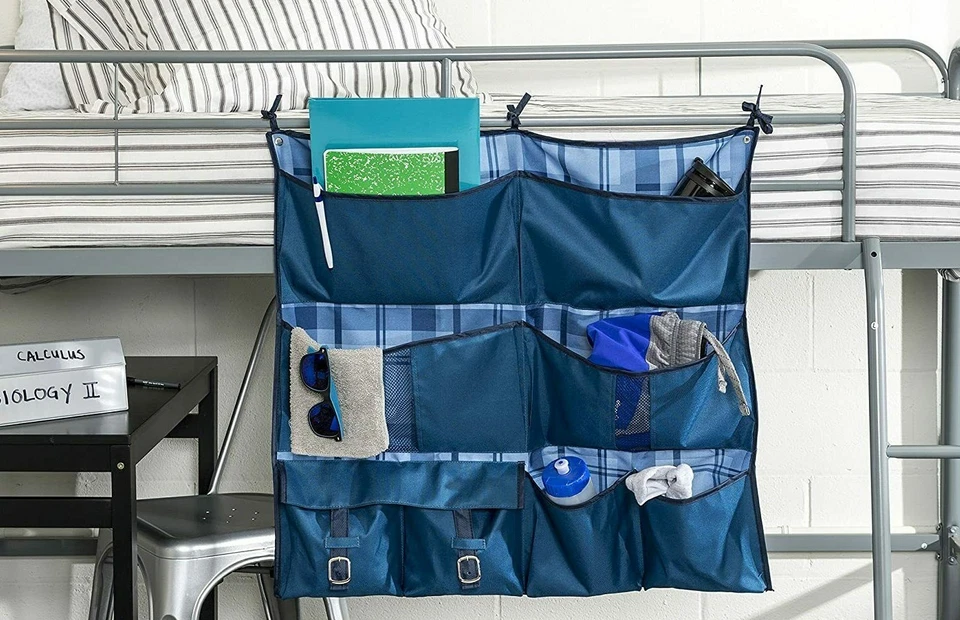 Honey-Can-Do 2 en 1 Marco de Cama Dormitorio Armario Litera Almacenamiento Colgante Organizador 8 Bolsillos Foto 1 de 3