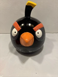 Banco de monedas de cerámica Angry Birds Bomb con tapón Rovio 2009, - Imagen 1 de 7