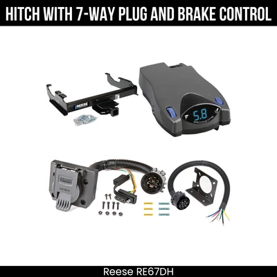 Hitch Tow PKG+ Brake Control For 63-87 Chevy GMC C/K 99-00 Ford F-350 Super Duty - Image 1 of 4