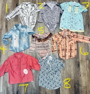 2-4t LOT Of Western Girls Shirts - Picture 1 of 2