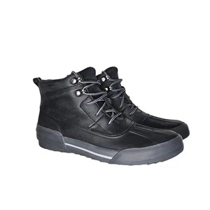 Clarks Gilby McKinley Duck Boots Waterproof Lace Up Women Size 7 M Black New - Picture 1 of 9