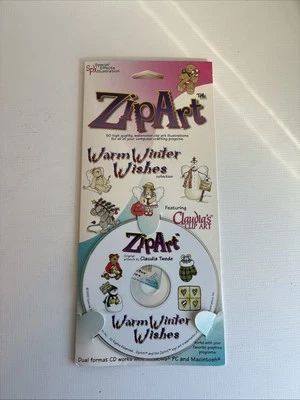 Zip Art CD Special Effects Illustration Warm Winter Wishes By Claudia Twede - Image 1 of 4