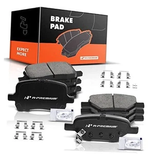 Front and Rear Ceramic Disc Brake Pads Set Compatible with Select Chevy, - Picture 1 of 7