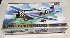 Vtg Tamiya 1/48 Scale Republic P-47D Thunderbolt "Bubbletop" Model Kit #61090 - Picture 1 of 11