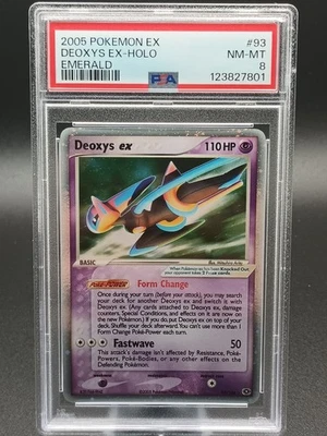 Deoxys ex (Speed Forme) 93/106 Emerald Holo PSA 8 NM-MT - Image 1 of 4