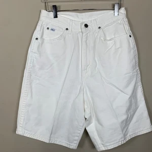 Vintage 80-90's Chic White Denim High Rise Mom Jorts/Shorts No Size READ - Picture 1 of 6