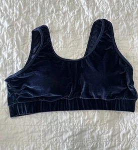 TORRID Curve 3 deep Blue Velvet bralette Women’s Bra - Picture 1 of 3