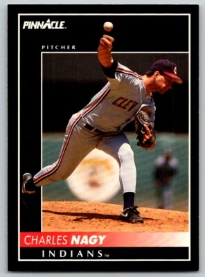 1992 PINNACLE CHARLES NAGY CLEVELAND INDIANS #383 - Image 1 of 2