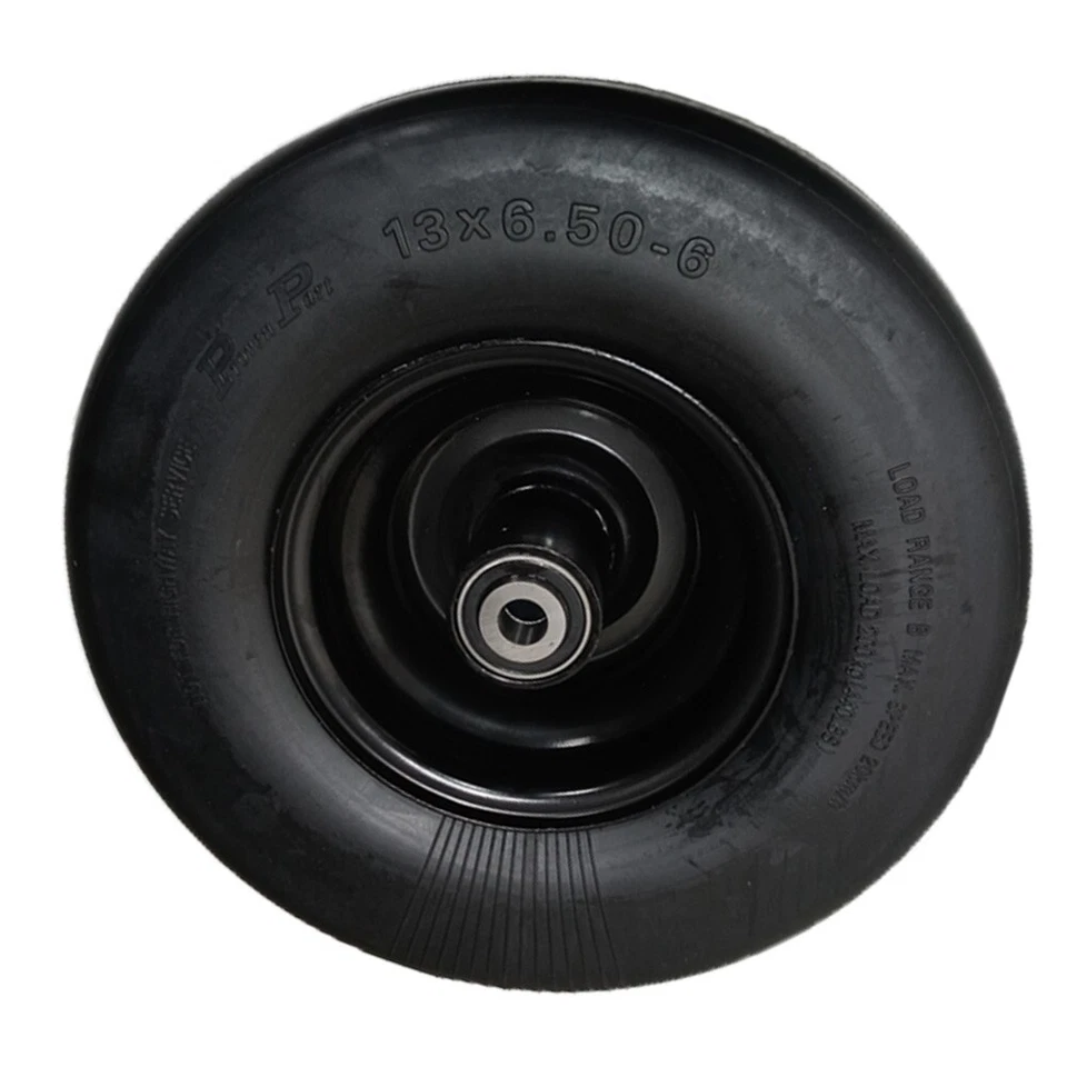 Proven Part 13X6.5-6 No-Flat Solid Rubber Wheel For Wright 72460033