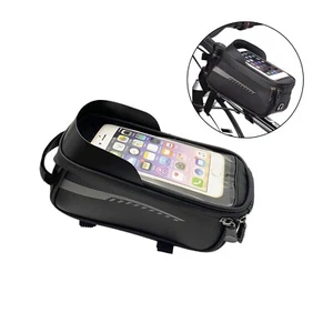 Viga de Bicicleta Bolsa Impermeable Ciclismo Bicicleta Marco Bolsa Impermeable Soporte para Teléfono - Imagen 1 de 17