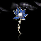 High-grade Pin New Lotus National Style Brooch Vintage Blue Lotus Brooch ?LT