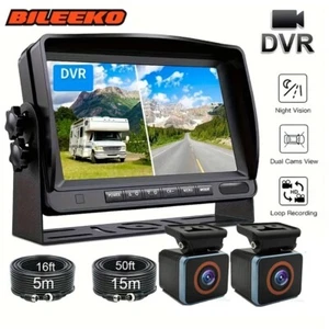 7" Monitor DVR Recorder AHD Rear View Backup Camera Heavy Duty Vehicle RV Truck - Picture 1 of 9