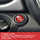 Czerwona naklejka z prawdziwego włókna węglowego przycisk rozruchu samochodu do BMW Mini R55 R56 R57 R58 R59