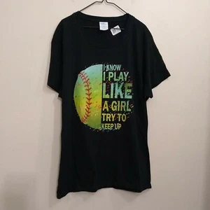 Port & Company Fan Favorite - Women's Softball/Baseball T-shirt Size Large  NWT - Picture 1 of 10