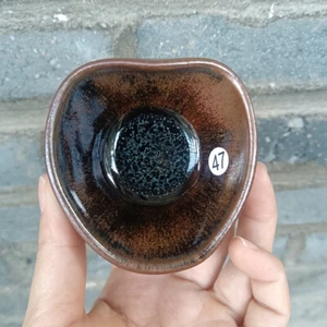 50ml Teeschale Tenmoku glasiert Liebesform, Drachenofen gebrannt Jian Zhan Teetasse 317 - Bild 1 von 8