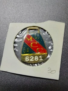 MCC Melbourne Cricket Club Membership Badge 1964-1965 - Picture 1 of 2
