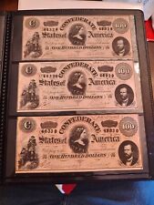 New Listing1864 $100 Confederate One Hundred Dollars Note