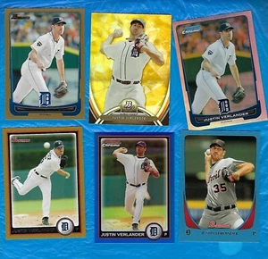 JUSTIN VERLANDER 11 KARTEN PARALLEL LOT CHROME XFRACTOR BOWMAN CHROME REFRACTOR + - Bild 1 von 4