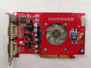 RETRO TESTED GRAPHIC CARD GAINWARD 6600GT 128MB AGP8X VIVO 2 DVI TV-OUT - Afbeelding 1 van 4