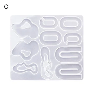 Earrings Mold Multiple Shapes Diy Crafts Geometric Earrings Pendant Mold No Odor - Picture 1 of 13