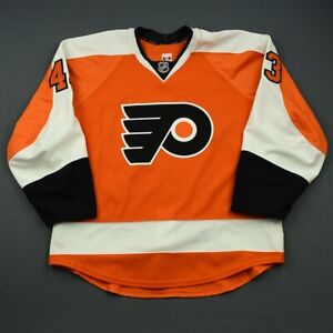 2014-15 Brandon Manning Philadelphia Flyers Game Used Worn Reebok Hockey Jersey