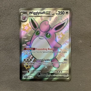 Wigglytuff ex - 222/091 - Full Art - Paldean Fates - Pokémon TCG - NM - Picture 1 of 1