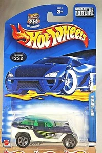 2002 Hot Wheels Mainline/Collector #232 JEEP JEEPSTER Purple-White w/Chrome 5 Sp - Picture 1 of 5