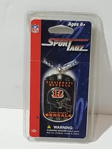 Collana Forever Collectibles Sportagz NFL Cincinnati Bengals etichetta cane nuova - Foto 1 di 3