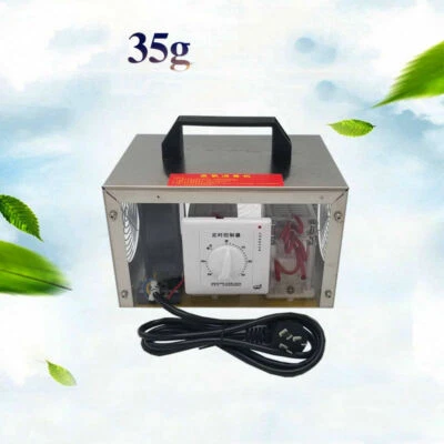 Generador de ozono 35G ~ 80G purificador de aire máquina de desinfección de larga vida con temporizador* Foto 1 de 4
