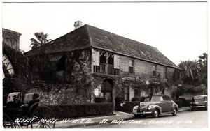 RPPC Postcard Old House 1939 Ford Convertible St Augustine Florida FL c1940 UNP - Picture 1 of 6