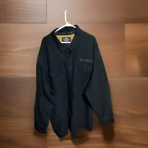 Harley Davidson Button Up Long Sleeve Shirt Mens Size 5XL Black~ NWOT~ M3 - Picture 1 of 4
