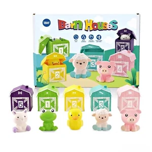 Learning Toys for 1,2,3 years Old Farm Animal Toy For Toddlers 10 pieces - Picture 1 of 7