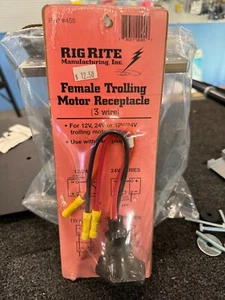 RigRite Female Trolling Motor Recepticale #455 - Picture 1 of 1