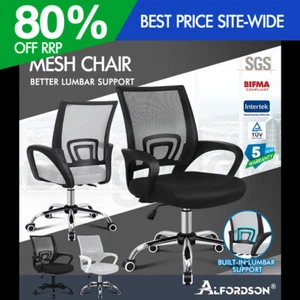 ALFORDSON Mesh Office Chair Executive Fabric Seat Gaming Racing Computer - Picture 1 of 36