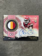 2015 Topps Valor Chris Conley 1/1 Patch Auto Shield of Honor Autograph 1 Of 1 KC