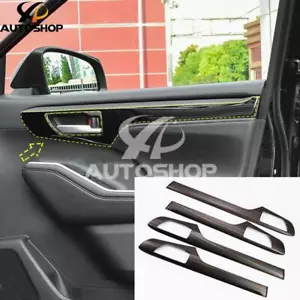 Wood Grain Inner Door Molding Cover Trim Strip For Toyota Highlander 20-2024 - Foto 1 di 4