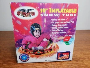 New Blizzard Inflatable Snow Tube 39” Heavy Duty Handles Flexible Flyer Sledding - Picture 1 of 6