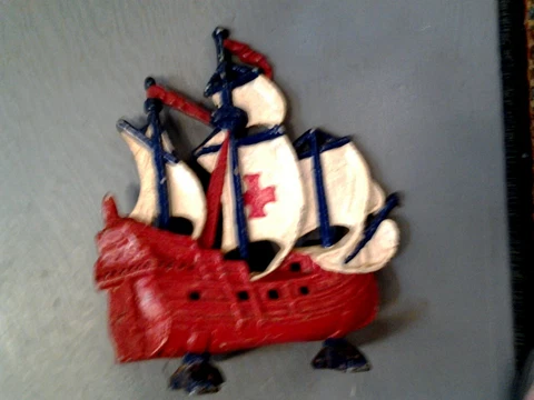 Charming Upcycled Antique Andiron Doorstop Cover