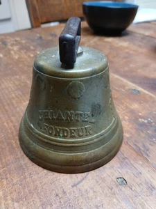 Antike 1878 Saignelegier Chiantel Fondeur Schweizer Ziege Kuh Glocke 2,5" Messing Glocke - Bild 1 von 5