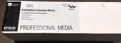 Epson Professional Media Exhibition Canvas Gloss 13" x 20'  Roll - Image 1 of 2