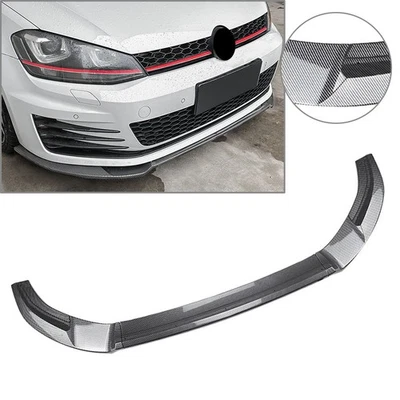 US ABS Front Bumper Splitter Spoiler Lip For Volkswagen Golf R R-Line 14-20 - Image 1 of 4