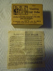 VINTAGE ADAMS CO. VANISHING HALF DOLLAR MAGIC TRICK - Bild 1 von 3