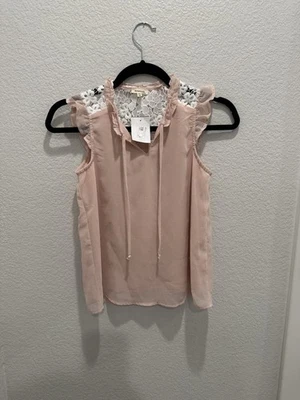 Blusa Monteau Niñas Rosa Talla Mediana Nueva Con Etiquetas Foto 1 de 2