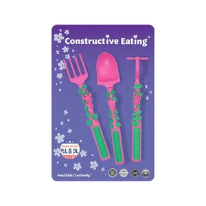 NEU Konstruktiv Essen Fee Garten Kind Baby Kleinkind Utensilien 3er Set - Bild 1 von 2