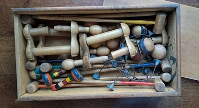 Jeu de croquet miniature  ancien - Photo 1/4