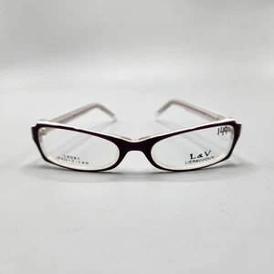 Lier&Vuidun L9061 Purple Pink Eyeglasses FRAMES 52-17 140mm L&V Plastic - Picture 1 of 13