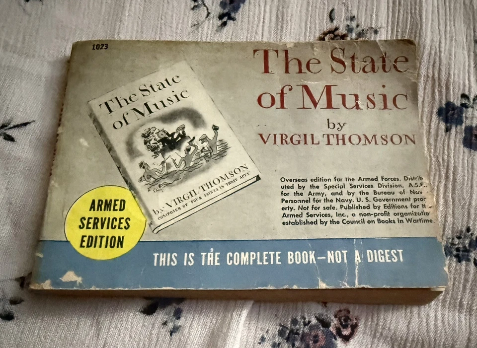 WW2 Armed Services Edition # 1023 The State of Music Copyright 1939 Foto 1 de 4