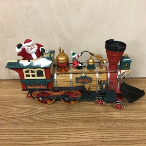 '95 New Bright Holiday Express Animated Train Engine Santa's Fe Joy to All Train - Bild 1 von 9