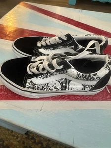 Vans Totenköpfe Herren 4/Damen 5,5 schwarz/weiß - Bild 1 von 6