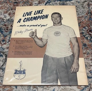 Circa Mid 1950's National Sports Council Complete Brochure w Mickey Mantle +++ - Picture 1 of 24